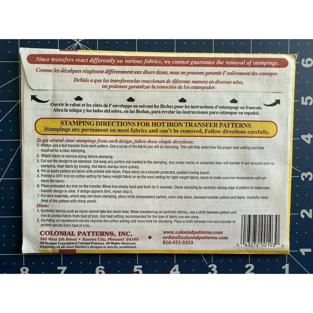 Aunt Martha's Hot Iron Embroidery Transfers LOTSA BEARS 3809